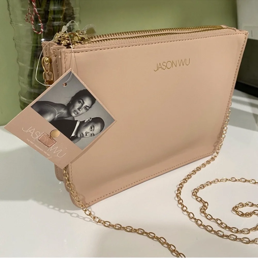 Authentic Jason Wu cosmetic beauty pouch converted to a crossbody bag